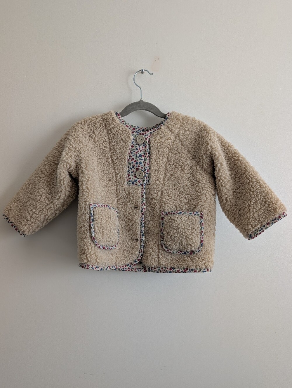 Zara Fleece Sherpa Jacket Size 2